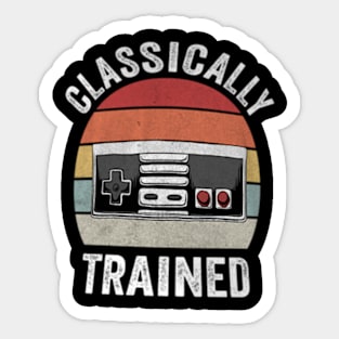 Retro ally Trained Video Gaming Sticker